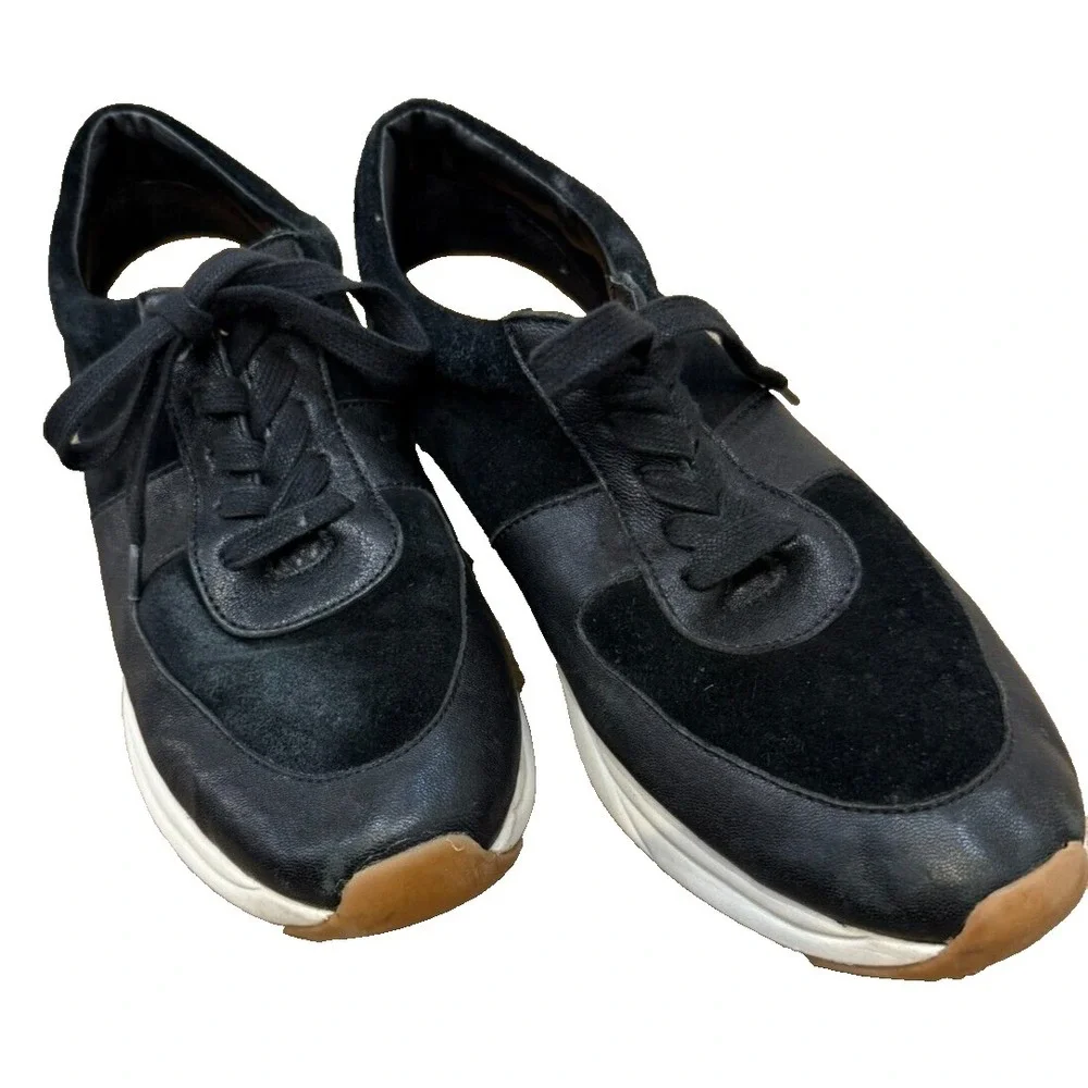 Patricia Nash Women's‎ Milano Sneakers Black Suede/Leather Size 9.5 M